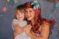 little girl with Ariel - disney photo
