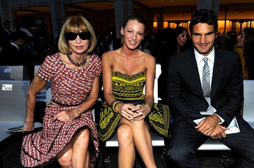  Anna Wintour and Federer fashion night