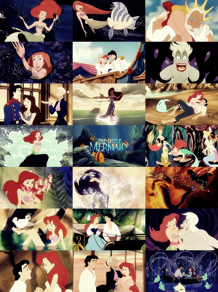 Disney Princess movie collage - Disney Princess Fan Art (15831114) - Fanpop
