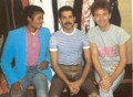 Michael Jackson with Freddie Mercury and John Deacon (Queen) - michael-jackson photo