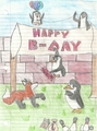 my birthday with the penguins - penguins-of-madagascar fan art