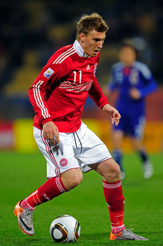 Bendtner playing for national team