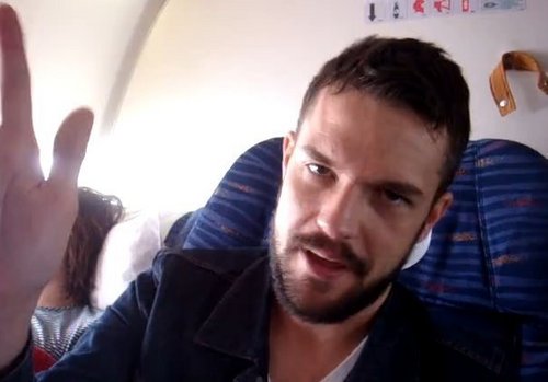 Brandon's on a plane