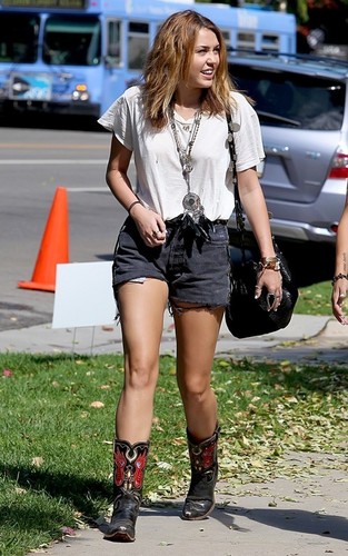 Miley out in Westwood