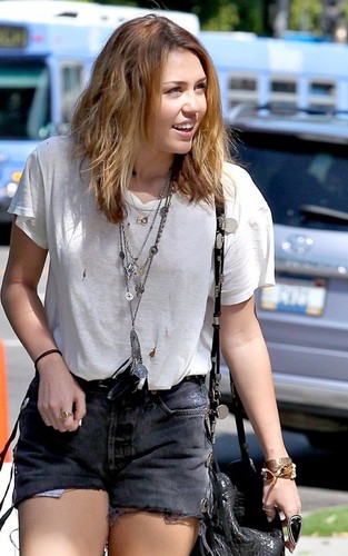  Miley out in Westwood