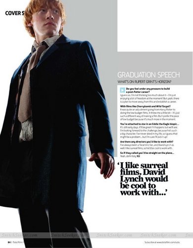  New Harry, Ron,Draco and Hermione studio promos from Total Film magazine