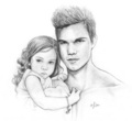 cute picture of Jacob and Nessie - jacob-black photo