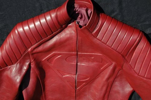 "Leather Shield Jacket for $2500