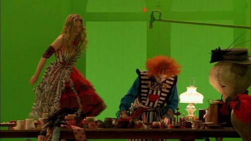  Alice In Wonderland On The Set