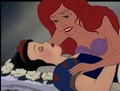 Ariel saves Snow White from drowning - disney-princess screencap