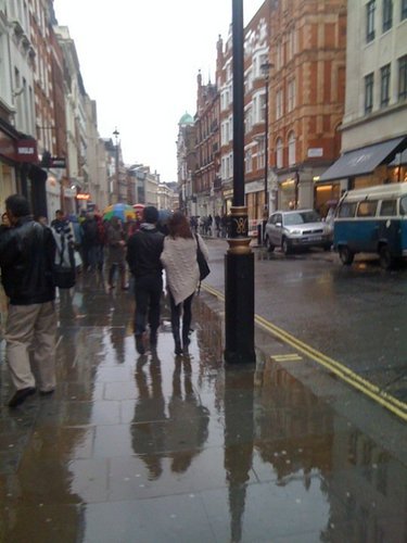 With Joe Jonas in London