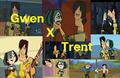 Gwen and Trent Wallpaper - total-drama-island photo