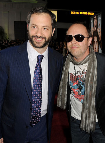 Judd Apatow & Lars Ulrich @ Get Him to the Greek Premiere - 2010