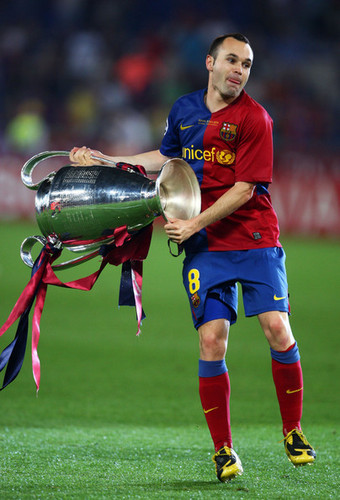  A. Iniesta playing for Barcelona