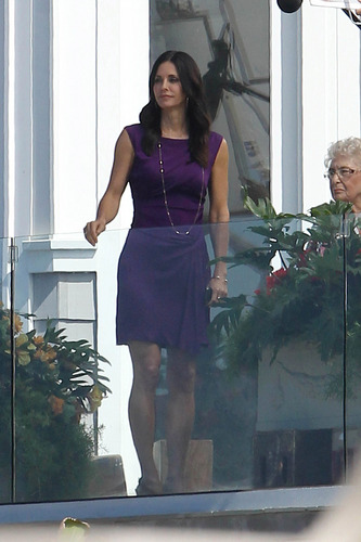  Courteney On The Set Of Cougar Town