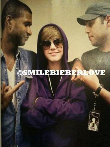  exclusive pic: Usher, Justin Bieber, and Scooter Braun <3