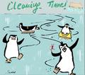 Cleaning Time - penguins-of-madagascar fan art