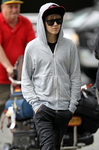 Justin Bieber Arrives in Vancouver