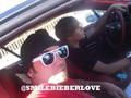 Justin Bieber driving with his dad - justin-bieber photo
