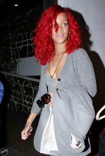 Rihanna at Madeo Restaurant in Los Angeles - October 17, 2010