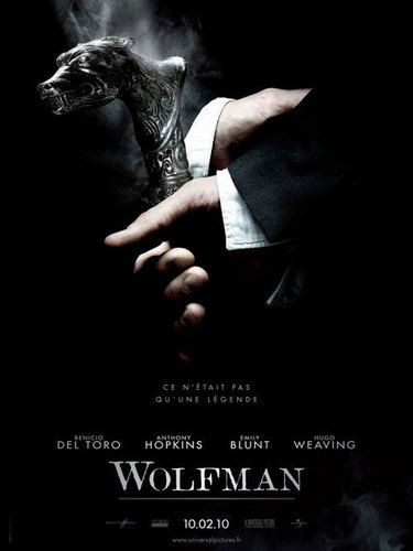 The Wolf Man-silver tiped cane