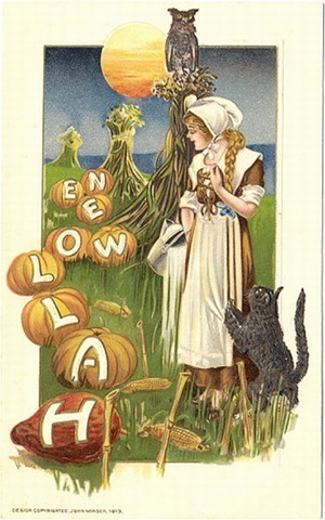  Vintage Хэллоуин Cards