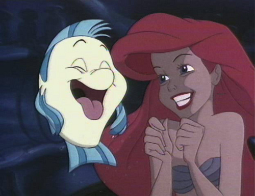  Walt Disney Screencaps - menggelepar, flounder & Princess Ariel