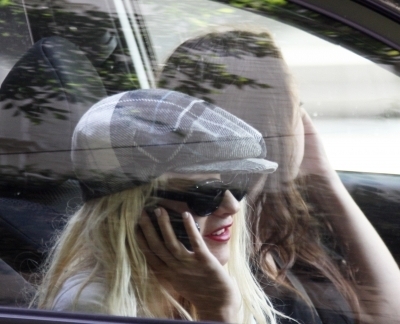  Christina's New Candids: At an Office Building in Westwood (Oct. 27)