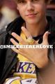 Justin Wearing the Champion Ring 26.10 - Houston Rockets vs Los Angeles Lakers - justin-bieber photo