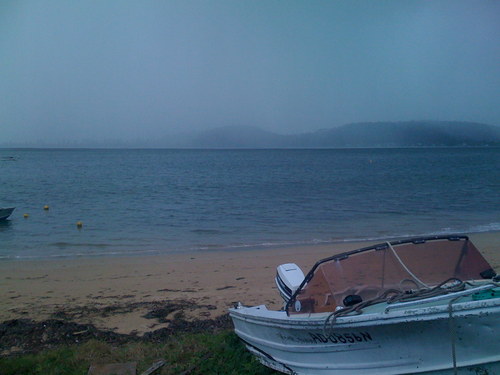  Mackerel 海滩 on a stormy 日