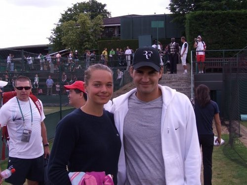 Romana Tabakova and Roger Federer