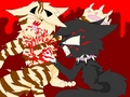 Scourge kills tigerstar!!!!!!!! - warriors-novel-series fan art