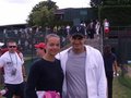 Tabakova and Federer - tennis photo