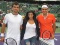 kardashian and federer - tennis photo