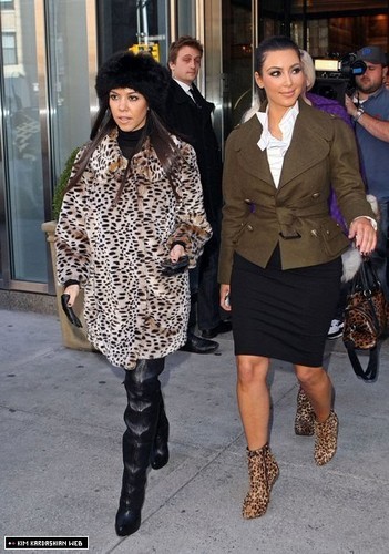  Kim and Kourtney are spotted out and about in Soho, New York 11/1/10