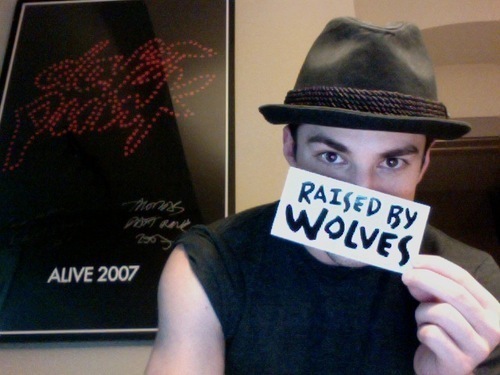 raised by wolves.