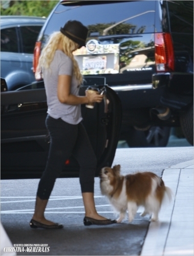 Christina out in Beverly Hills
