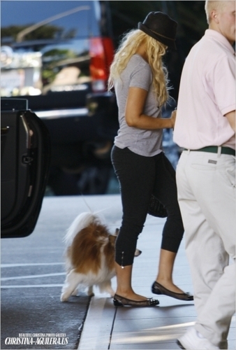 Christina out in Beverly Hills