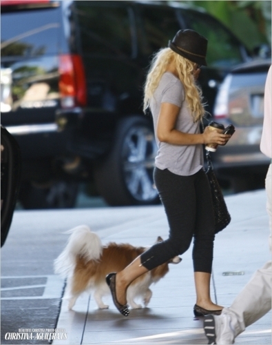  Christina out in Beverly Hills