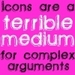 Icons and Bumperstickers - debate icon