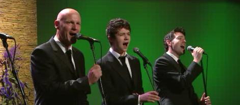 Ryan, Damian and George (My Screenshots from CT's performance on KLTA 11/6/10)