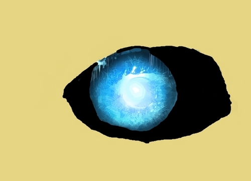 blue demon eye