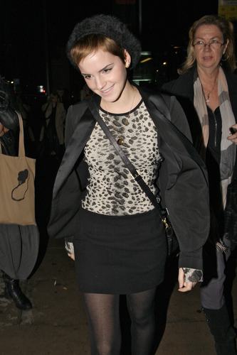  Emma leaving a Private Screening of DH in London, Nov 5 2010