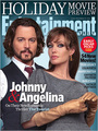 Johnny Depp and Angelina Jolie for 'The Tourist' E W. cover - johnny-depp photo