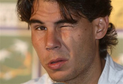  Spanish 테니스 champion Rafael Nadal during a press conference at the Paris 테니스 Masters