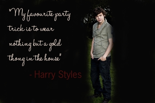 Harry's Golden Thong :) x