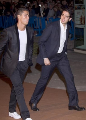  Kaka and C.Ronaldo in REAL MADRID event