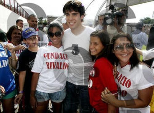 Kaka and crazy fans.