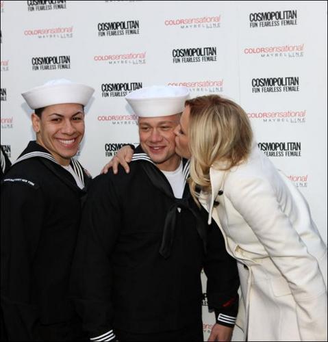  Malin @ Cosmopolitan Magazine, Maybelline & The USO Collect Kisses For The Troops