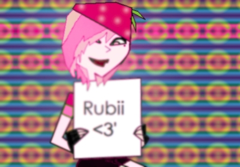  Rubii In 담홍색, 핑크 색깔 <3'